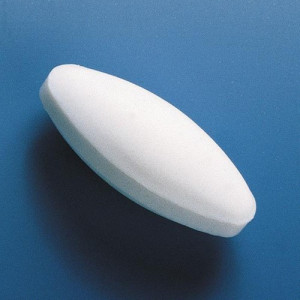Magnetrührstäbchen aus PTFE - ellipsenförmig Länge: 70 mm / Außen-: 20 mm / Einheit: 1 Stück