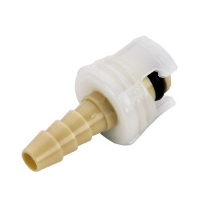 PP-Schnellverschluss-Stecker, NW 1,6 mm Anschluss: Tülle 3,2 mm / Ventil: ohne / Länge: 23 mm / Einheit: 3 Stück