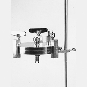 Filtrationsgerät mit Druckplatte -Filter: 110 mm / -Vorfilter: 102 mm / Filterfläche: 82 cm&sup2; / max. Betr.-Druck: 10 bar / Einheit: 1 Stück