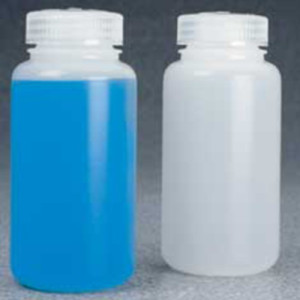 Zentrifugenflasche aus HDPE - mit Kappe und flachem Boden Inhalt: 250 ml / Außen-: 61,2 mm / Höhe: 131,6 mm / Einheit: 3 Stück