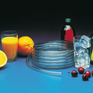 TYGON-Lebensmittelschlauch - FDA (REACH- und RoHS-konform) Innen-: 12,7 mm / Außen-: 19 mm / max. Betr.-Druck: 2 bar / Einheit: 3 m