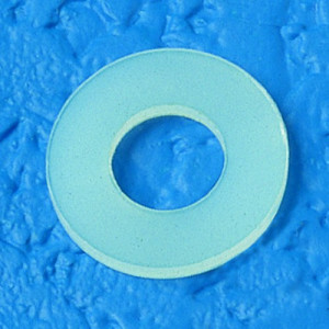 Unterlegscheibe (DIN 9021) aus PA für Gewinde: M6 / d: 6,4 mm / D: 18 mm / h: 1,6 mm / Einheit: 100 Stück