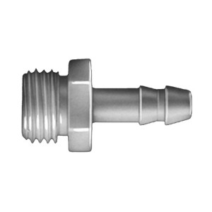 Gerade-Schlauchtülle mit Außengewinde aus POM Schlauch Innen-: 4 mm / Außengewinde: G 1/4" / l1: 8 mm / l2: 17 mm / L: 29 mm / SW: 14 mm / Einheit: