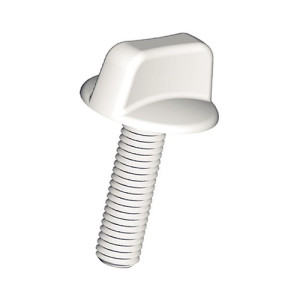 Flügelschraube aus PA - einfache Flügel Außengewinde: M6 x 1 / Gewindelänge: 20 mm / Einheit: 100 Stück