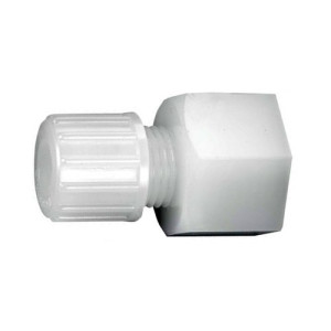 Gerader-Verbinder mit Innengewinde aus PFA Schlauch Innen-: 1/4" Zoll / Schlauch Außen-: 3/8" Zoll / Innengewinde: G 1/4" / l1: 15 mm / L1: 43 mm