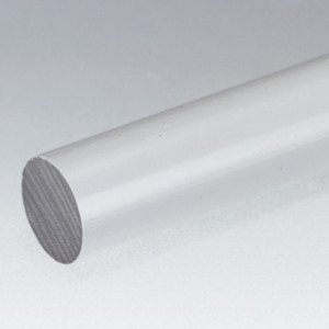 Rundstab aus PVC-U Außen-: 40 mm / Toleranz: +1,5 / +0,2 mm / Länge: 1.000 mm / Farbe: rot / Einheit: 1 Stück