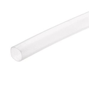 Polyolefin-Schrumpfschlauch, Schrumpfrate 2:1 - bis +135 °C - transparent  vor Schrumpfung (D): 9,5 mm /  nach Schrumpfung (d): 4,8 mm / Wandstärk