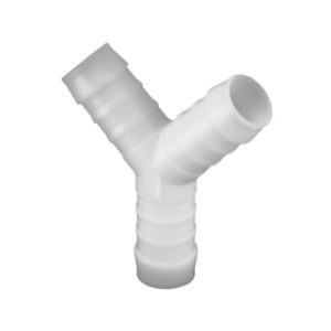 Y-Reduzier-Schlauchtülle aus POM Schlauch Innen- (A): 4 mm / NW (A): 2,7 mm / Schlauch Innen- (B): 6 mm / NW (B): 4 mm / L: 35 mm / Einheit: 10 St