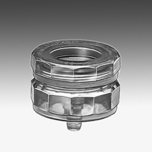 Filterhalter aus PC - Offen -Filter: 50 mm / Schlauch Innen-: 6,4 mm / Einheit: 1 Stück