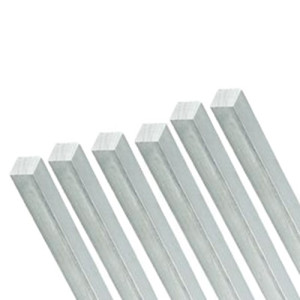 Vierkantstab aus Aluminium A: 19 mm / B: 3,2 mm / Länge: 610 mm / Einheit: 1 Stück