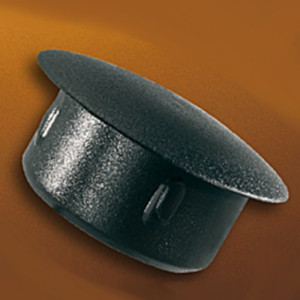 Schutzstopfen aus LDPE - mit Haltenoppen d: 6,6 mm / D: 13 mm / h: 7 mm / Farbe: weiß / Einheit: 100 Stück