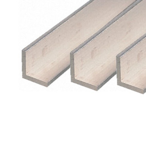 Profile aus Aluminium Ausführung: L / A: 12,7 mm / B: 12,7 mm / C: 3,2 mm / Länge: 1.000 mm / Einheit: 1 Stück