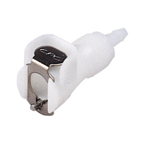 POM-Schnellverschlusskupplung, NW 6,4 mm Anschluss: Tülle 8 mm / Ventil: mit / Länge: 50 mm / Einheit: 1 Stück