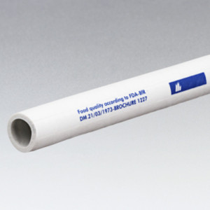 Silikon-Druck- und Vakuumschlauch - platinvernetzt Innen-: 38 mm / Außen-: 49 mm / max. Betr.-Druck: 7 bar / min. Biegeradius: 155 mm / Einheit: 3