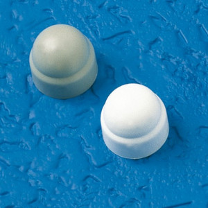 Sechskantschutzkappe aus HDPE für Gewinde: M4 / h: 8,8 mm / SW: 7 mm / Farbe: weiß / Einheit: 50 Stück
