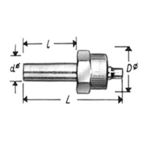 Lötanschlusstülle aus Messing Schlauch Innen-: 2 mm / Schlauch Außen-: 3 mm /  Stutzen: 4 mm / L: 16 mm / Einheit: 10 Stück