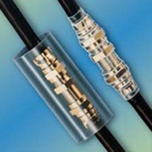 PVDF-Schrumpfschlauch, Schrumpfrate 2:1 - Kurzlänge  vor Schrumpfung (D): 12,7 mm /  nach Schrumpfung (d): 6,4 mm / Wandstärke nach Schrumpfung (s
