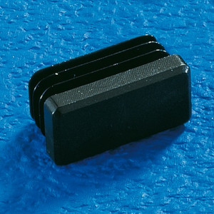 Lamellenstopfen aus LDPE - rechteckig L: 45 mm / L1: 20 mm / h: 11,5 mm / h1: 5 mm / g: 1 - 3 mm / Einheit: 50 Stück