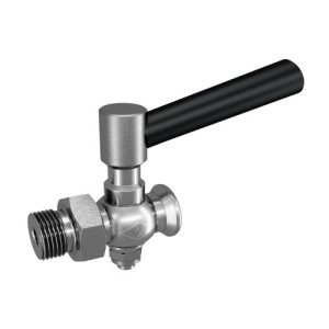 Ablasshahn aus Messing oder Edelstahl mit glattem Auslauf Außengewinde: G 1/8" / d: 3 mm / l1: 8 mm / L: 35 mm / SW: 17 mm / Werkstoff: Messing / Ei