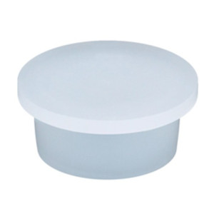 Schutzstopfen aus LDPE - mit flachem Kopf d: 34,8 mm / D: 42 mm / h: 15 mm / H: 18 mm / Einheit: 10 Stück