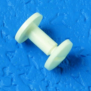 Verbindungsschraube aus HDPE Außengewinde: M4 x 0,7 / Gewindelänge: 20 mm / Farbe: schwarz / Einheit: 25 Stück