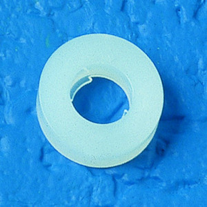 Unterlegscheibe aus HDPE - mit Nasen für Gewinde: M3 / d: 3,2 mm / D: 6 mm / h: 2,5 mm / Einheit: 100 Stück