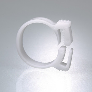Schlauchschelle aus POM Schlauch Außen-: 9 - 10 mm / Bandbreite: 6 mm / Einheit: 10 Stück