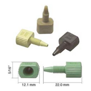 Gerader-Kapillar-Verbinder mit Außengewinde aus PEEK - einteilig Schlauch Außen-: 1/16" Zoll / Außengewinde: UNF 10-32 / Farbe: blau / max. Betr.-D