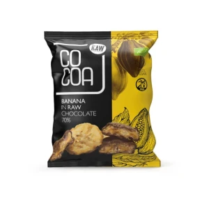 CoCoa Banan W Surowej Czekoladzie 70% Bio Raw 70g