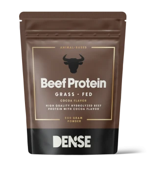 Dense Białko Wołowe od Bydła Karmionego Trawą, Kakao 500 g, Grass-Fed Beef Protein