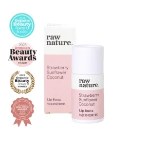 Raw Nature Naturalna Pomadka Do Ust Truskawkowa 9g