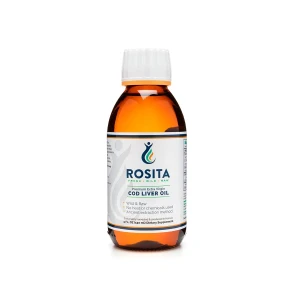 Rosita Surowy Tran Z Wątroby Dorsza – Extra Virgin Cod Liver Oil (EVCLO) 150ml