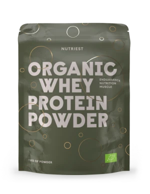 Nutriest Organiczne Białko Serwatkowe Od Bydła Karmionego Trawą 1kg, Organic Whey Grass Fed