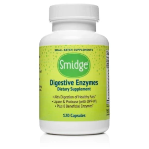 Smidge Digestive Enzymes – Enzymy Trawienne, 120 kapsułek