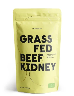 Nutriest 135 g Organiczne Liofilizowane Nerki Wołowe Z Bydła Karmionego Trawą W Proszku, Grass Fed Kidney