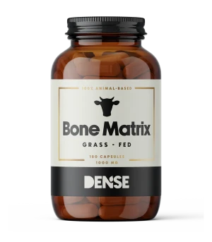 Dense Kompleks Kostny Wołowy Od Bydła Karmionego Trawą 180 kapsułek, Grass Fed Bone Matrix