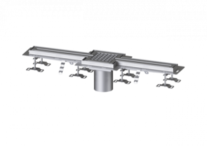 KESSEL Schlitzrinne Ferrofix Fliesenanschlusswinkel, 17x1000mm,mittig