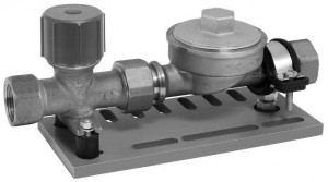 ABA AP Absperrkombi G2 koaxial m D&auml;mmschale beiderseits 3/4" IG