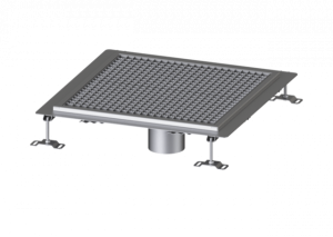 KESSEL Bodenwanne Ferrofix Klebeflansch H: 15 mm, 600 x 600 mm