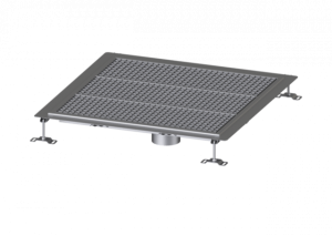 KESSEL Bodenwanne Ferrofix Klebeflansch H: 6 mm, 800 x 800 mm
