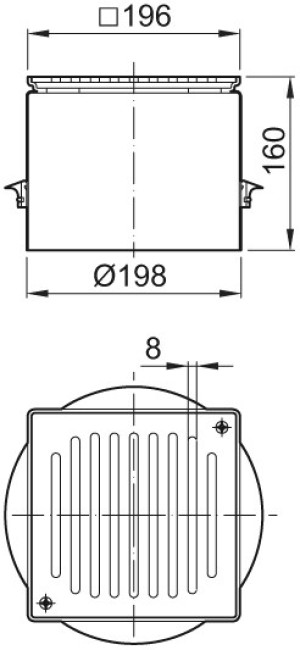 ACO Aufsatzst&uuml;ck ES K 3, verschraubt