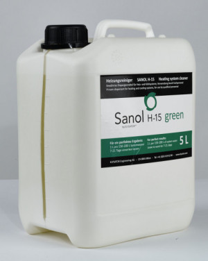 ELYSATOR SANOL H-15 green, alkalisches Reinigungsmittel f&uuml;r Heiz-/K&uuml;hlsysteme
