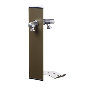 ewuaqua iWater Aquapoint Wall grau Wasserzapfstelle zur Wandaufh., Alu