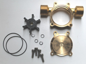 Calpeda Wechsel-Kit WP 15 best.aus Laufrad/Deckel/Pumpengeh&auml;use