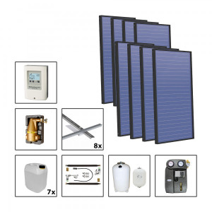 Solarbayer Plus AL Solarpaket 8 - Biber Fl&auml;che m2: Brutto 22,88 / Apertur 21,54