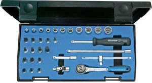 Steckschl&uuml;ssel-Satz 1/4" 20IMU-3 32-teilig in Kunststoffkassette Gedore