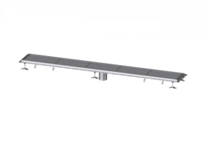 KESSEL Kastenrinne Ferrofix m. Fliesenanschlusswinkel, 300 x 2550 mm