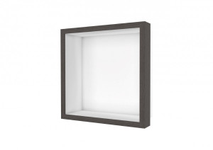 ESS Wandnische W-BOX Niche Wei&szlig; Rahmen: Oak - Wenge, 300x300x100