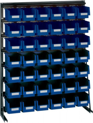 Vario-Regal V10D mit 42 PLK-K&auml;sten, blau