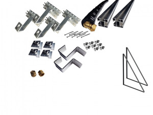 Thermic Energy Montagepaket 1er Grundset f&uuml;r FK253 waagrecht DH 45Grad